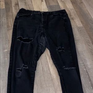 Black high rise jean legging